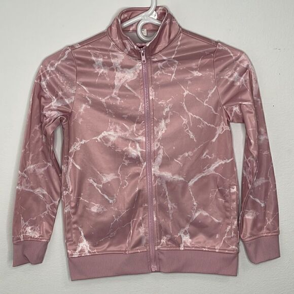 Ideology zip up jacket.  Size Medium.  Pink Marble Print. - Picture 1 of 5
